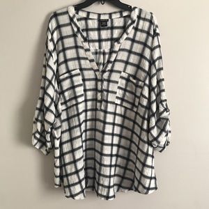 Torrid Windowpane Popover Top